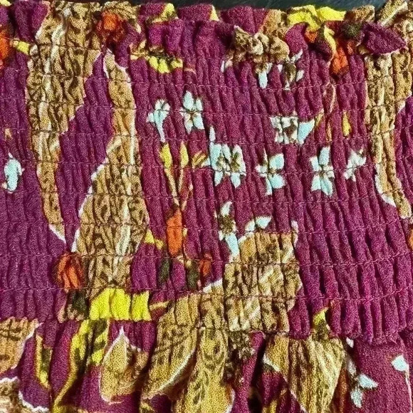 Rachel Zoe Cropped Floral Wide Leg Pants (Y16) - Picture 3 of 9